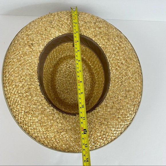 Straw Hat Fruit Fabric Print Made In The USA Size Medium - Picture 8 of 12